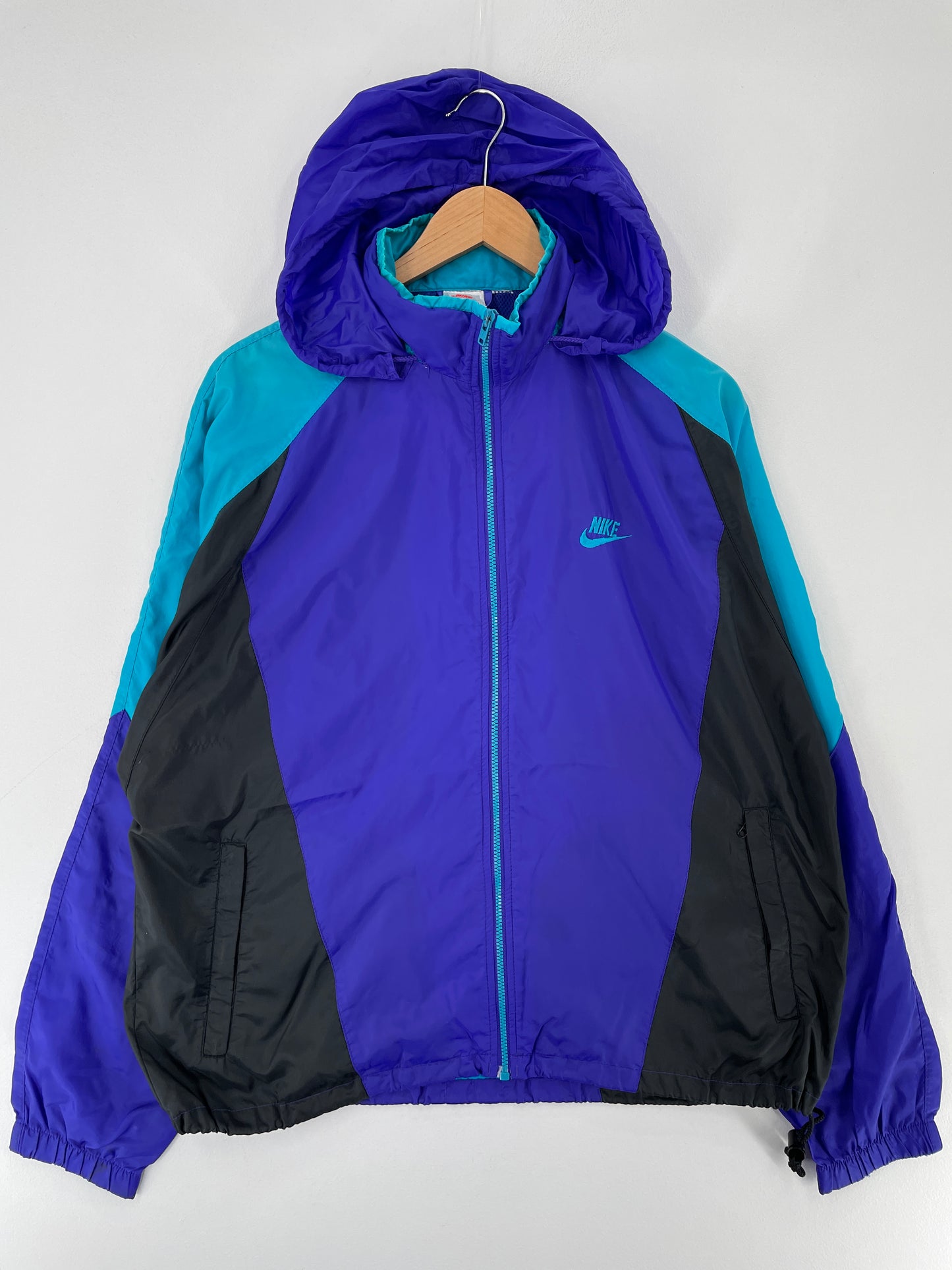 90's NIKE Silver Tag Size L Vintage Nylon Jacket / E7004N