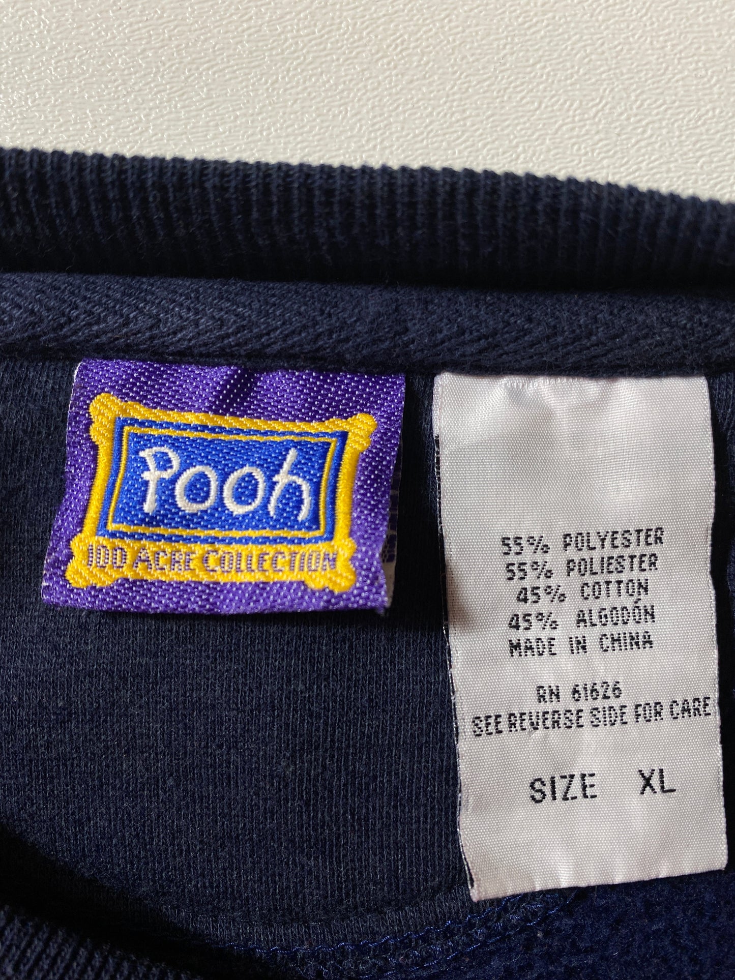 00’ DISNEY POOH TIGGER Size XL Vintage Sweat shirt / F4836S
