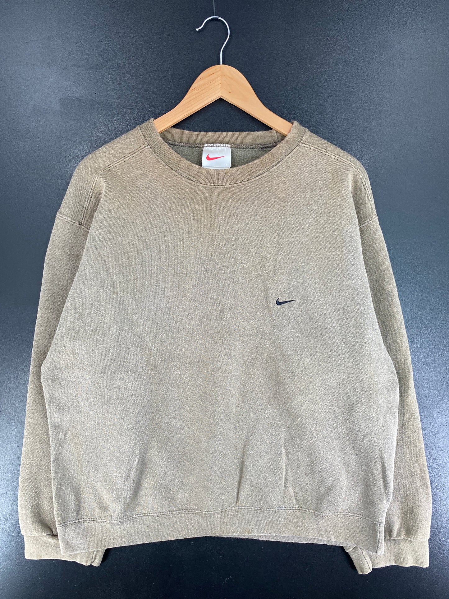 .90's NIKE MINI SWOOSH Made in USA Size L Vintage Sweat-Shirt / E9381S