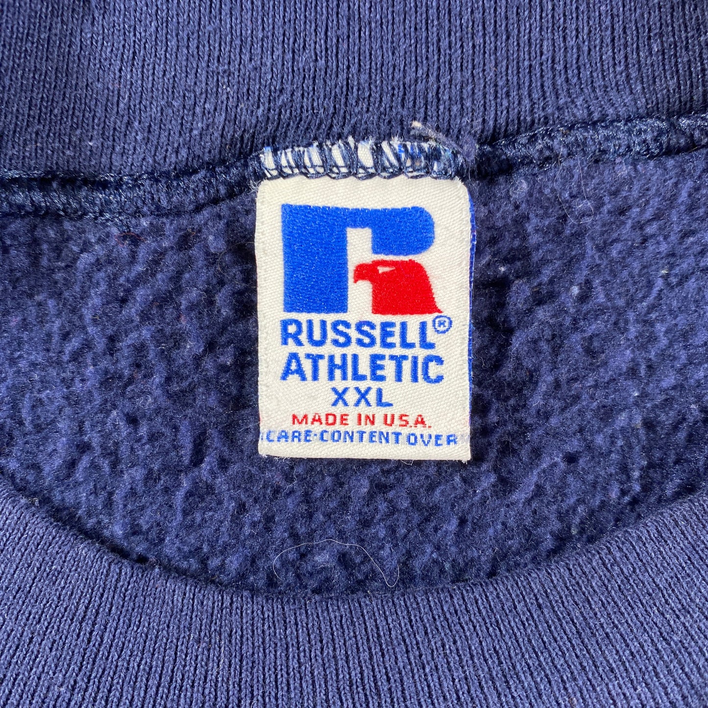 90’s RUSSEL x UNIVERSITY OF TEXAS Size XXL Made in USA Vintage College Sweat-shirt / F5292S