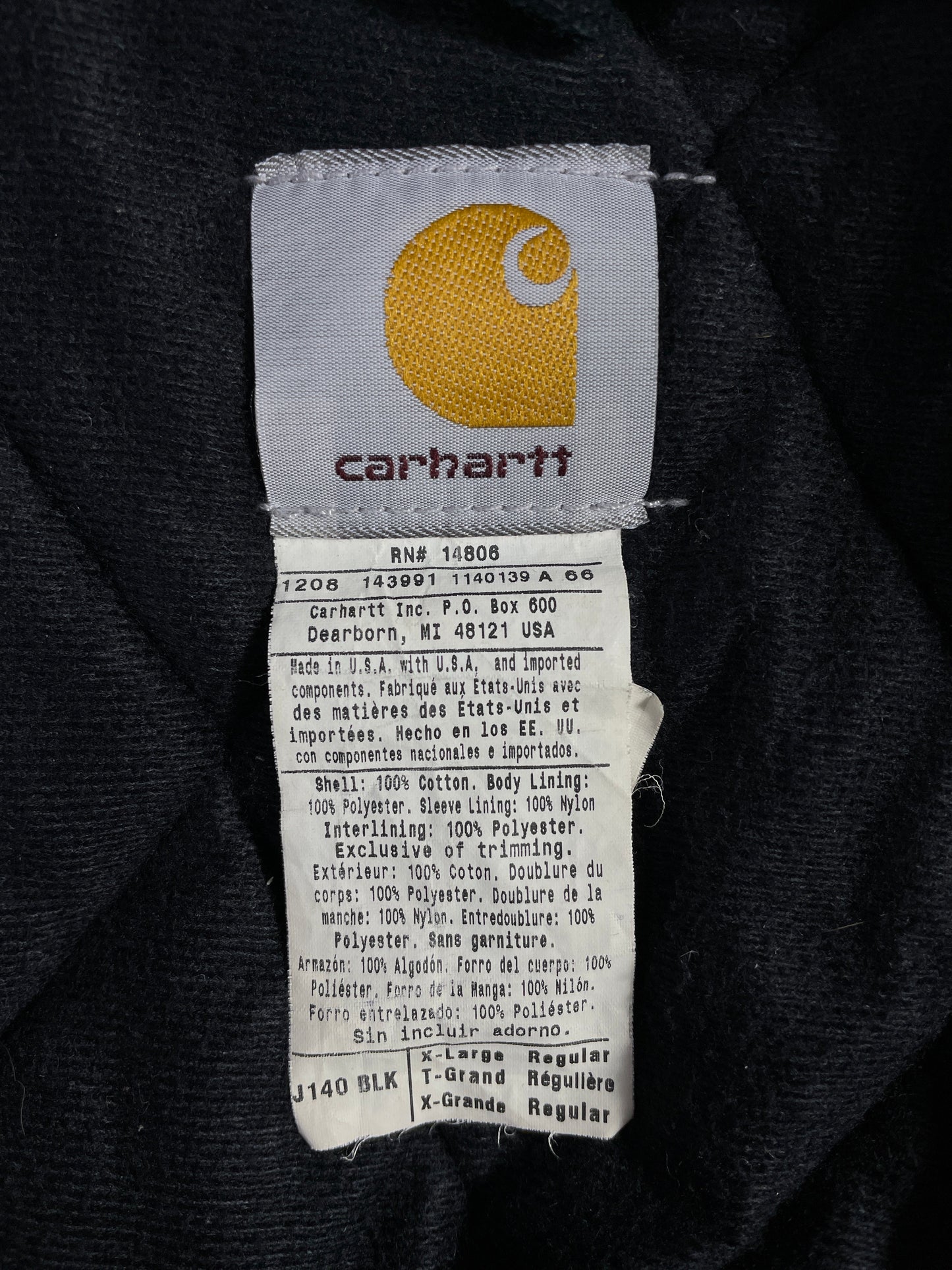 Vintage CARHARTT Size XL Duck Jacket / F4992J