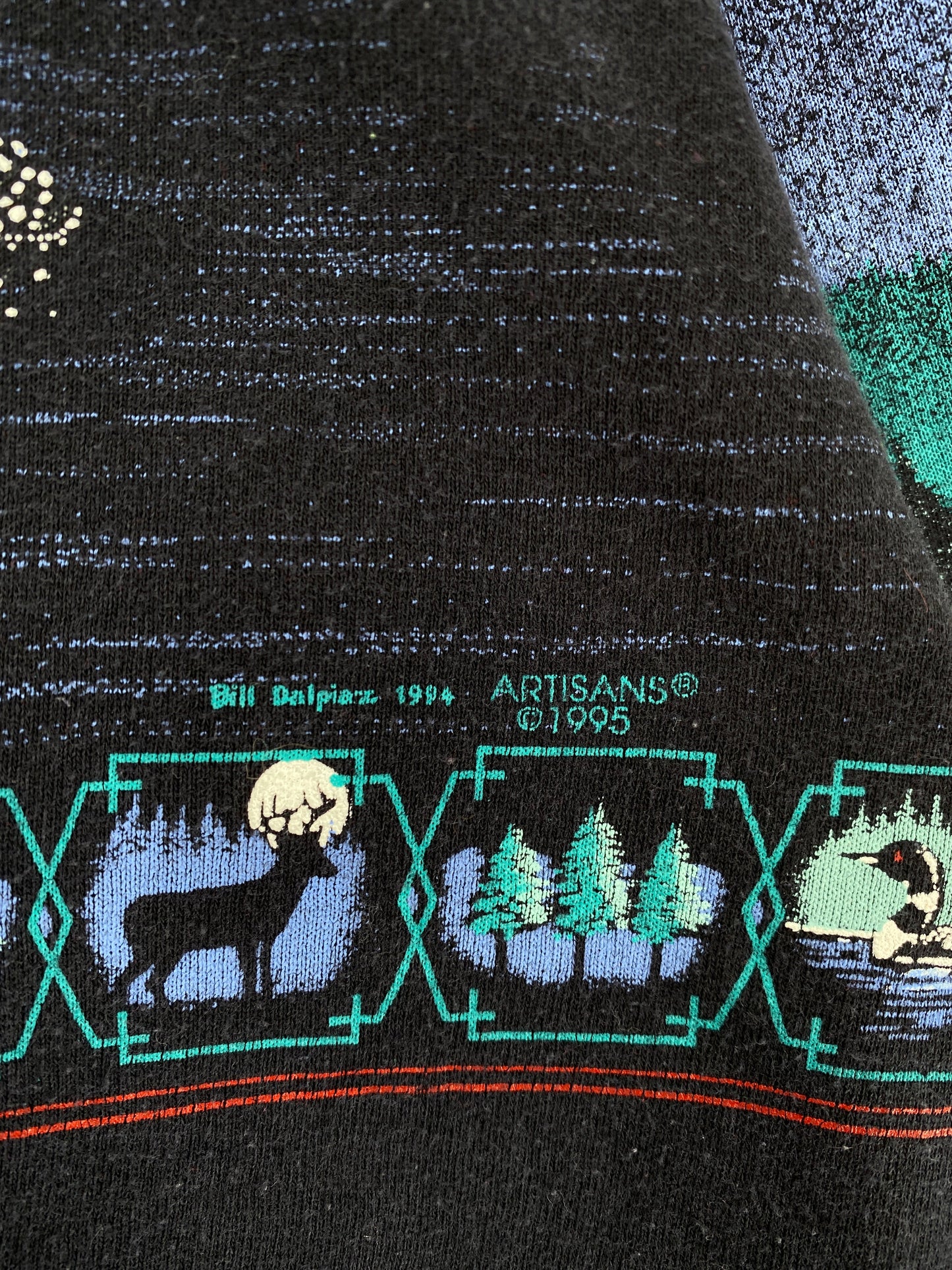 1995 DEER Made in USA Size XXL Animal Sweat-Shirt / E7225S