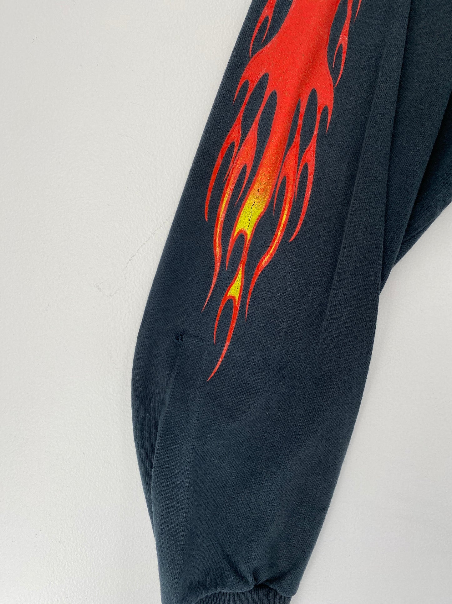 90's HARLEY DAVIDSON Size No Tag (Approx.XL) Vintage Long Sleeve T-Shirt / E8560T