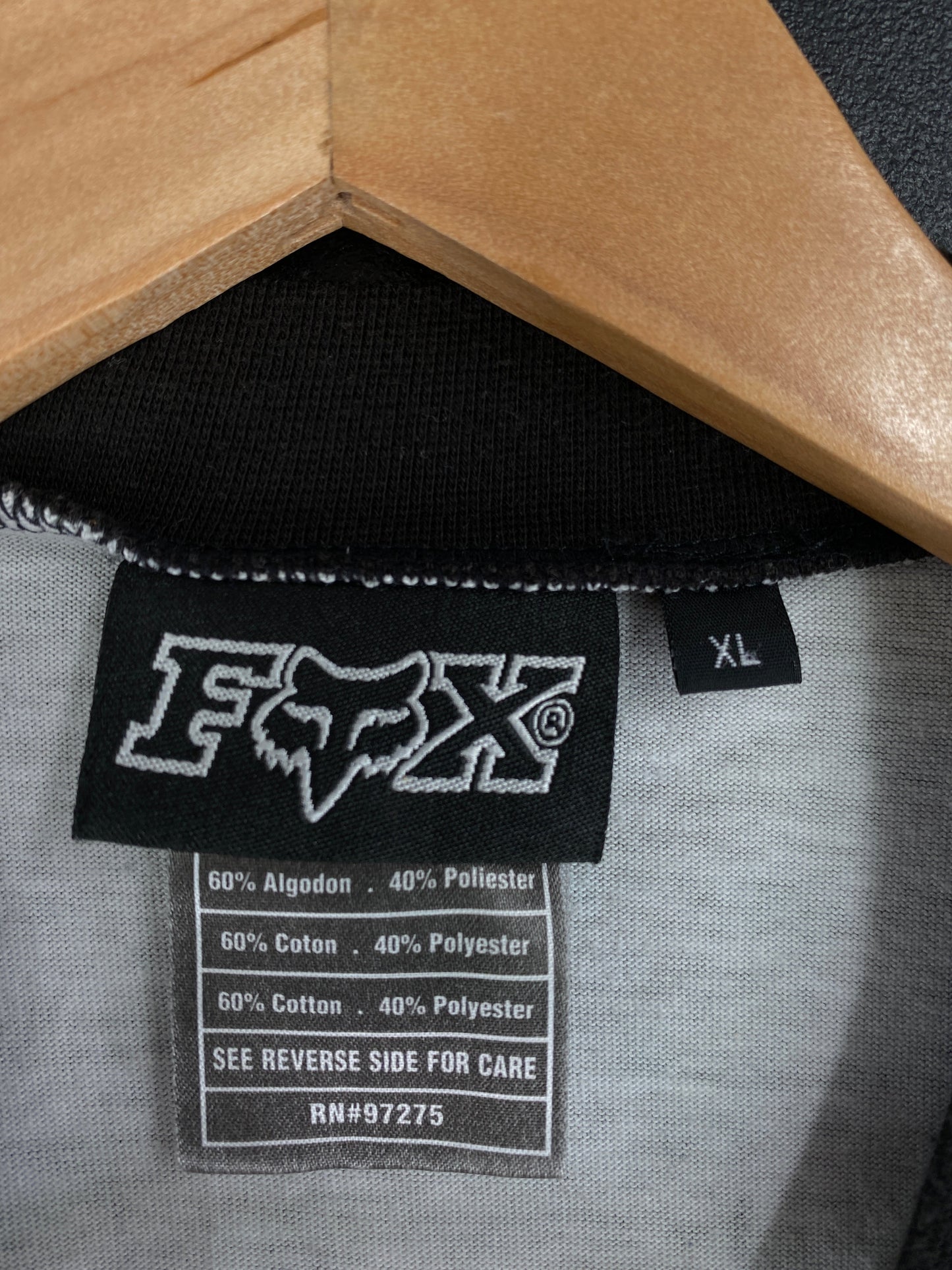 00' FOX RACING Size XL Vintage Racing Long Sleeve T-Shirt / F123T