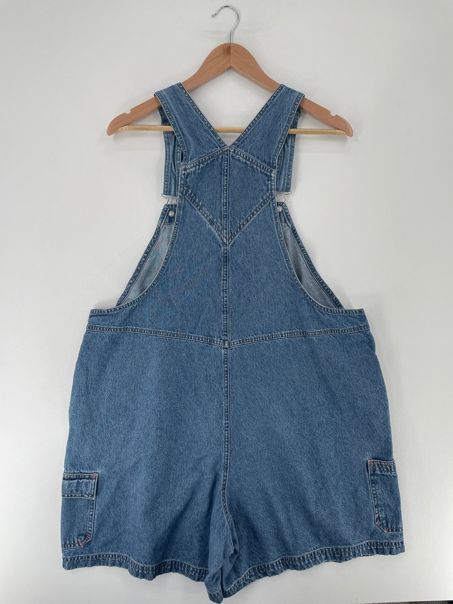 00' DISNEY WINNIE THE POOH Size Ladies.18-20W(XL-XXL) Vintage Denim Overall / E7878P