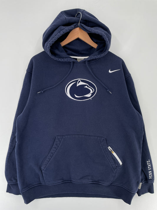 00' NIKE x PENN STATE Size L Vintage College Hoodie Sweat-Shirt / E8035S