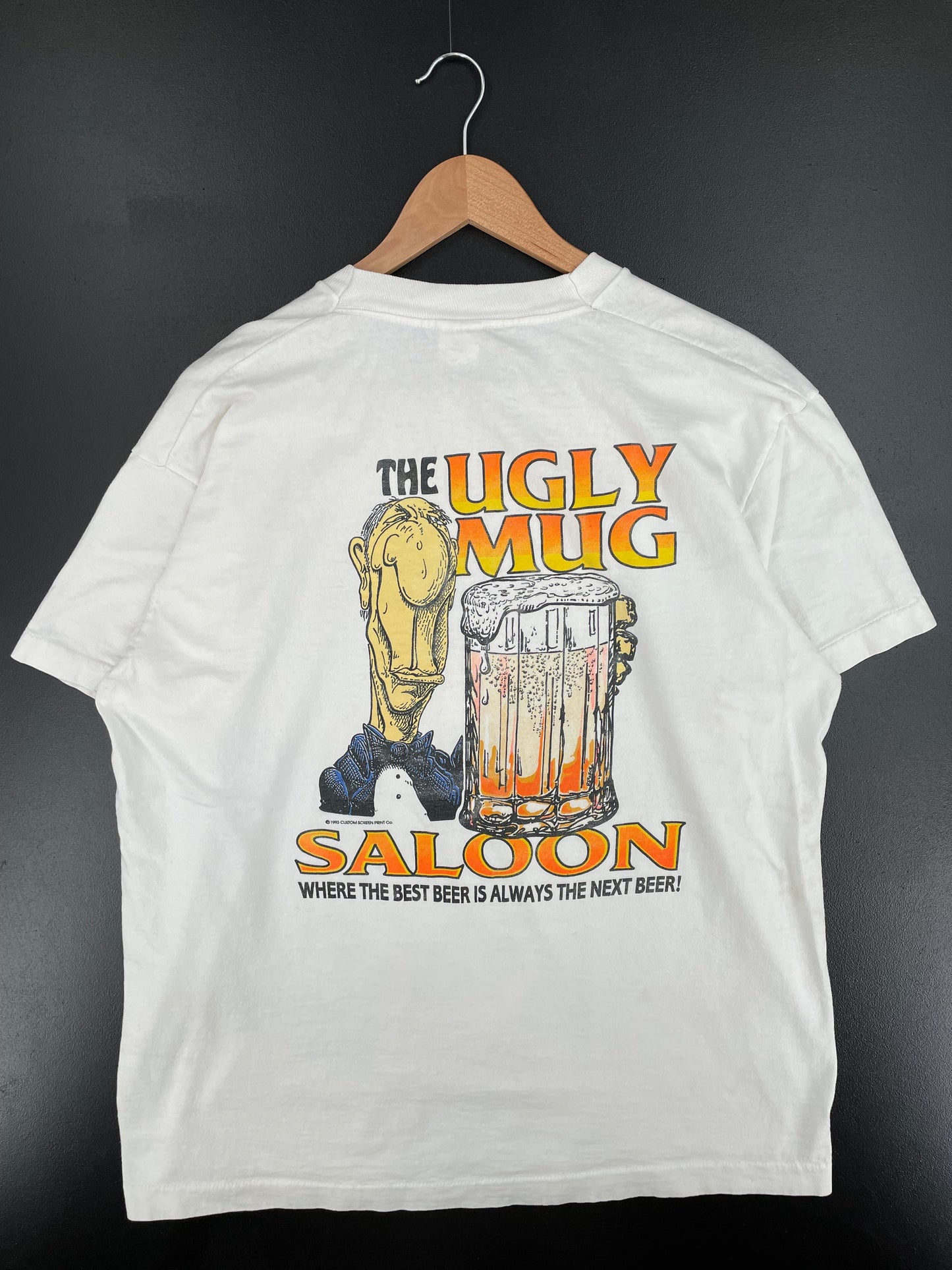 1993 THE UGLY MUG Made in USA Size XL Vintage T-shirt / G1528T