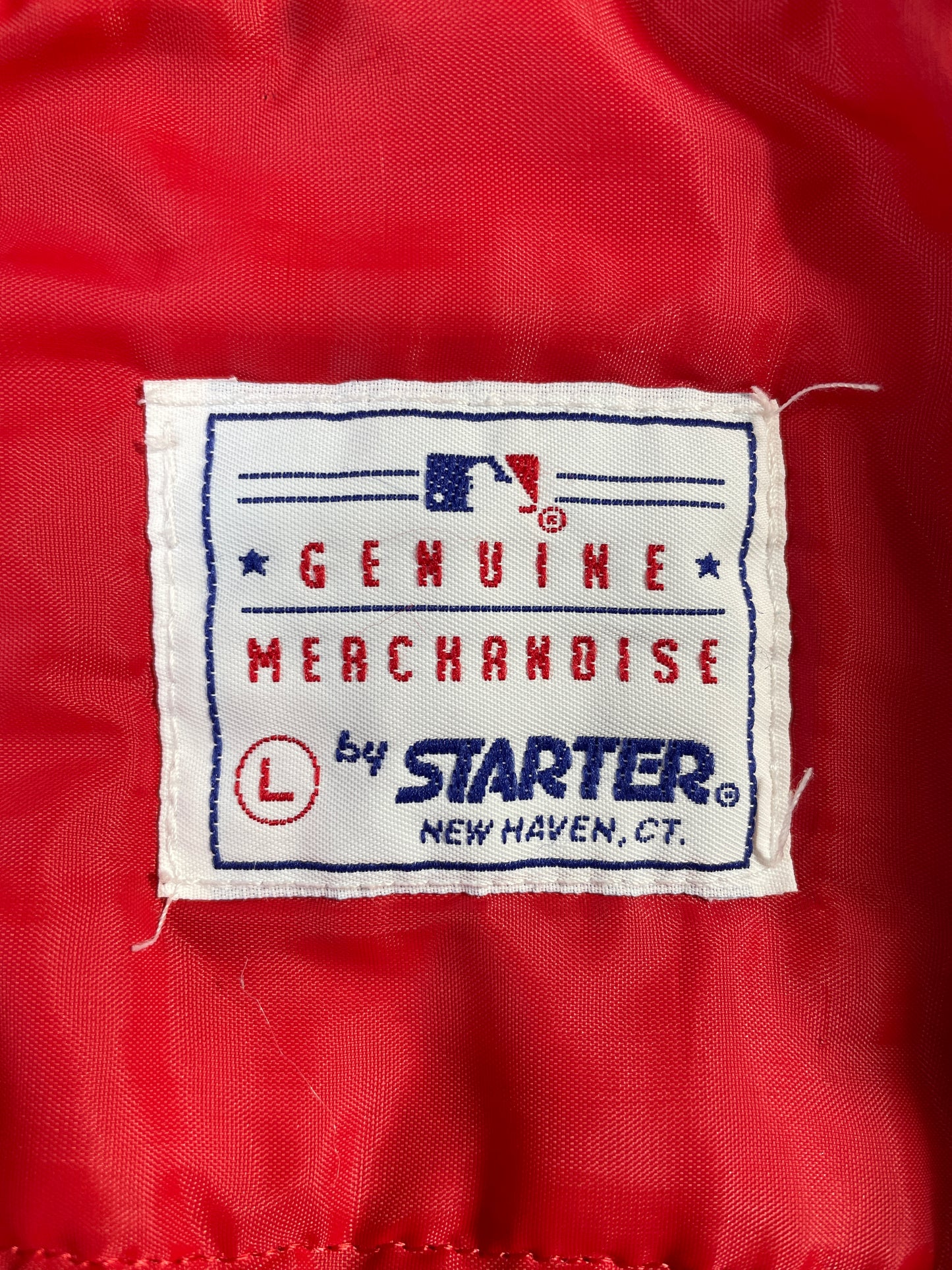 90’s STARTER x ATLANTA BRAVES Size L Vintage MLB Padded Nylon Jacket / E6879N