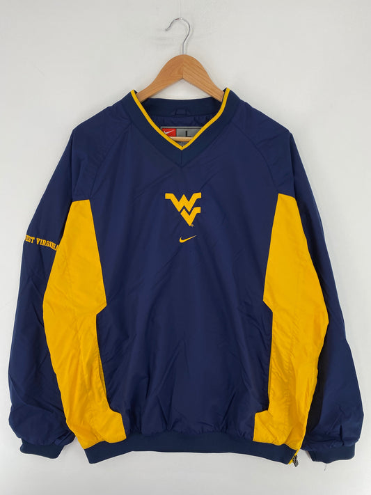 00' NIKE x WEST VIRGINIA Size L Vintage College Nylon Jacket / F510N