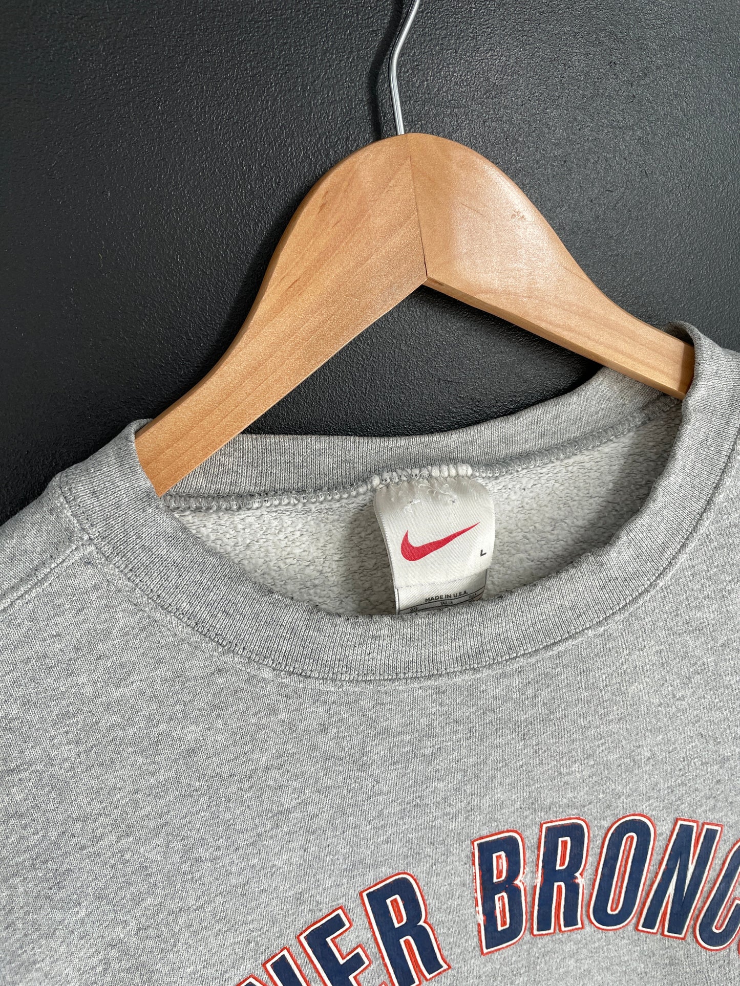 90's NIKE x DENVER BRONCOS Made in USA Size L Vintage NFL Sweat-Shirt / F5855S