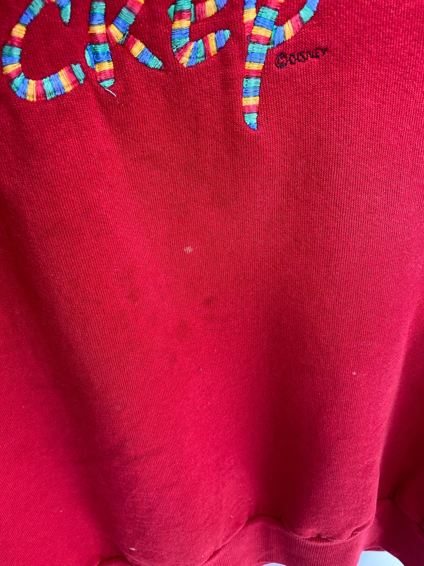 90’s DISNEY MICKEY Size No Tag (Approx.M) Vintage Sweat-shirt / G4256S