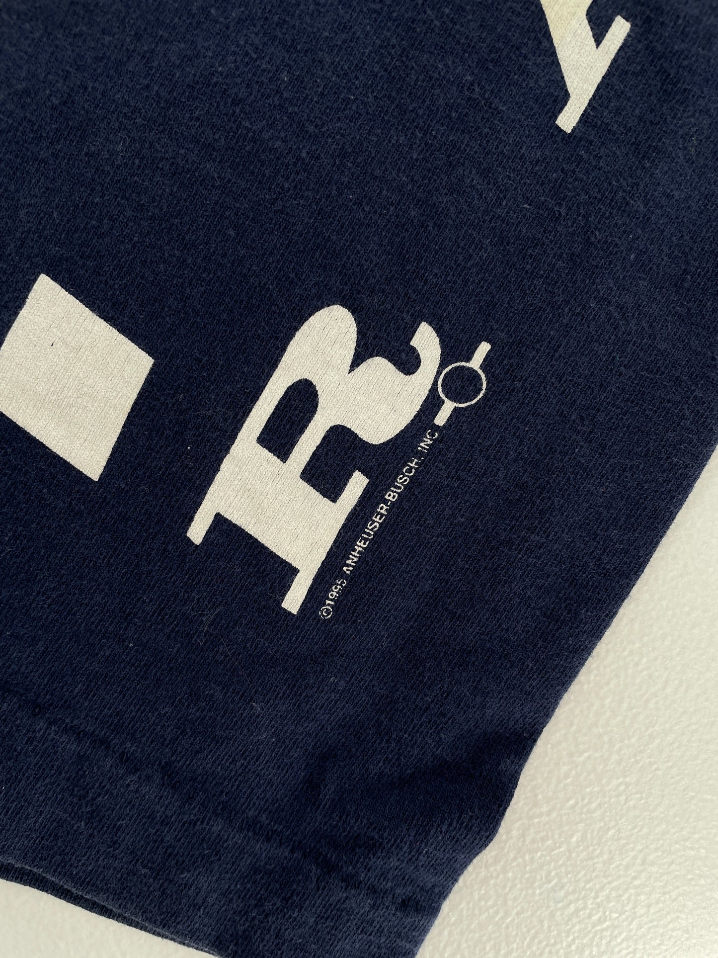 1995 BUDWEISER RACING Made in USA Size XL Vintage T-Shirt / G3513T