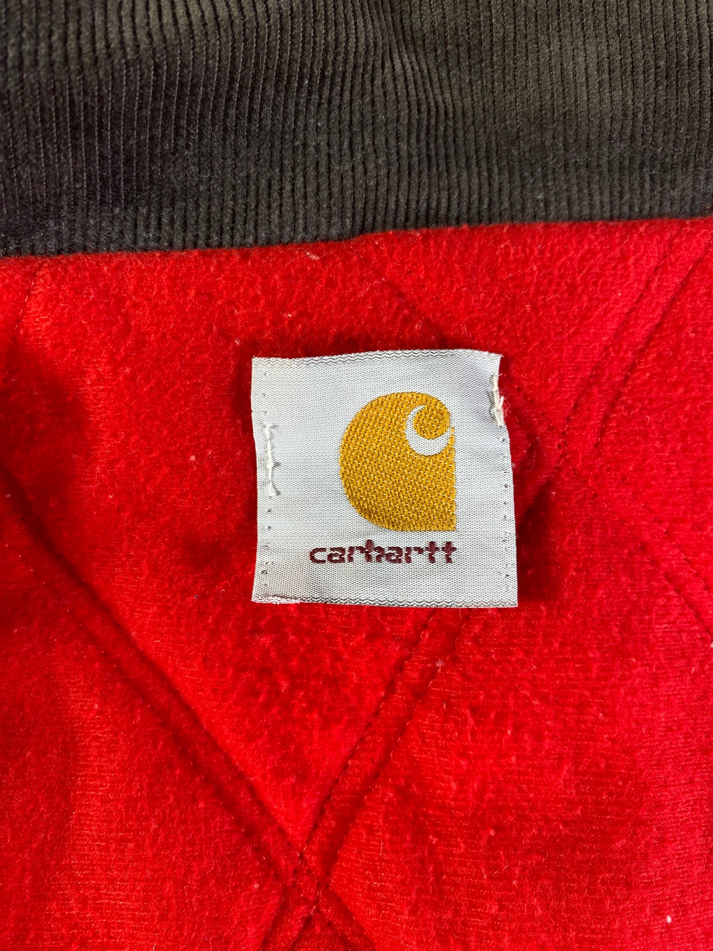 .Vintage CARHARTT Size Approx M Zip-up Duck Jacket / F2943J