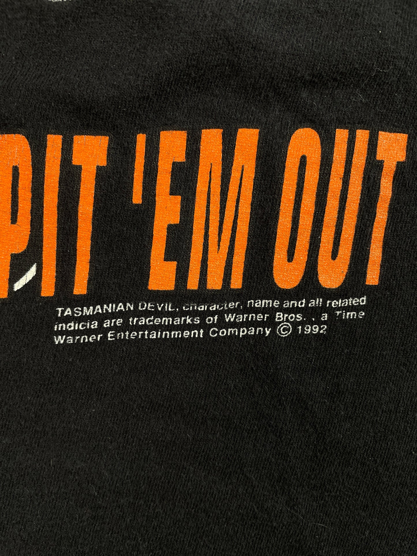 1992 CHICAGO BEARS x LOONEY TUNES TAZ Size L Vintage NFL T-Shirt / G1979T