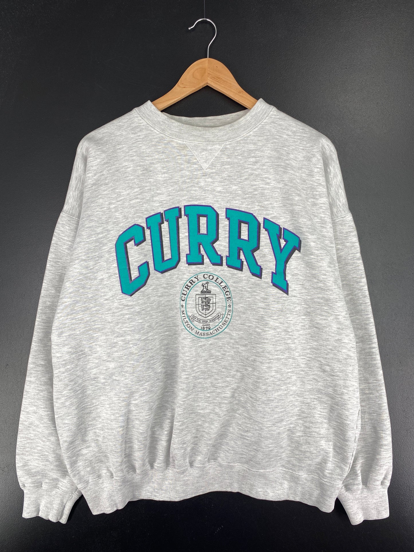 90's CURRY Size XL Vintage College Sweat-shirt / G129S