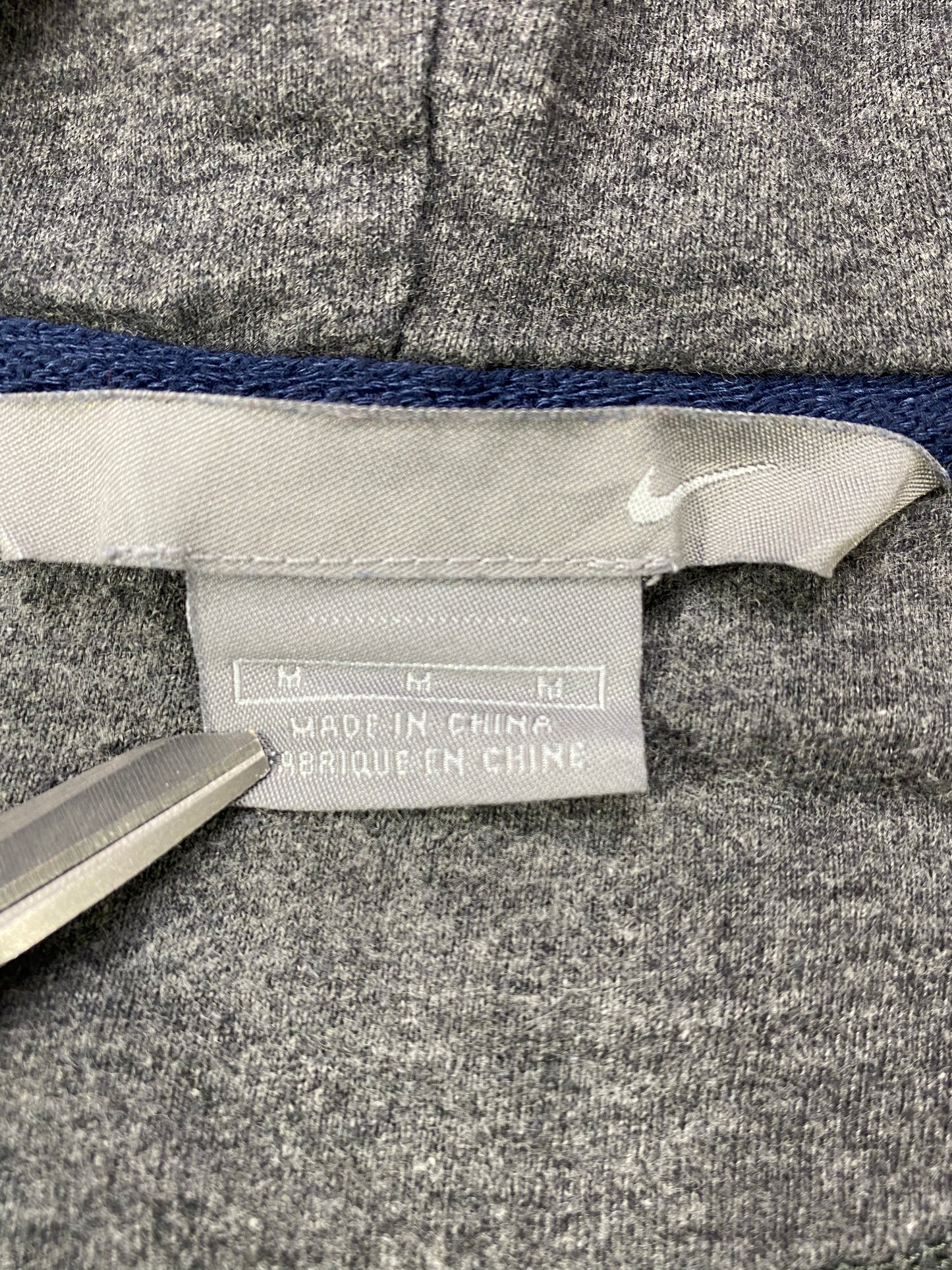 00' NIKE Mini Swoosh  Size M Vintage Zip-up Hoodie Sweat-shirt / 6233
