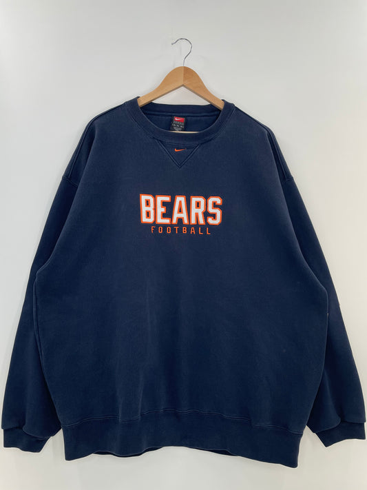 00’ NIKE BEARS FOOTBALL Size XL Vintage NFL Sweat-shirt / k1913
