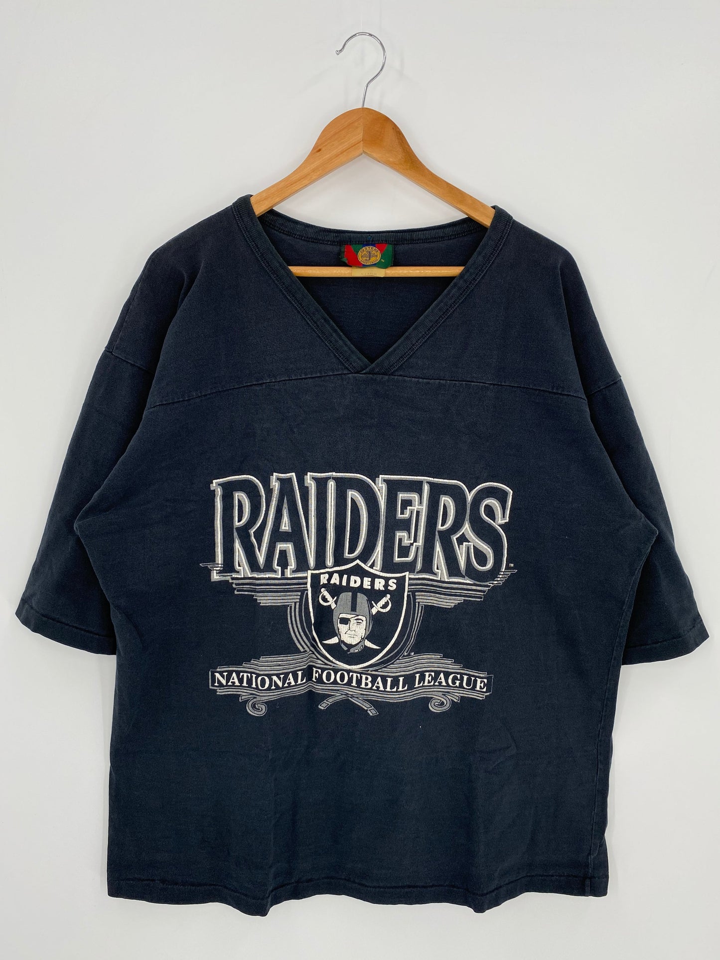 90’s RAIDERS Made in USA Size XL Vintage NFL T- Shirt / E4687T