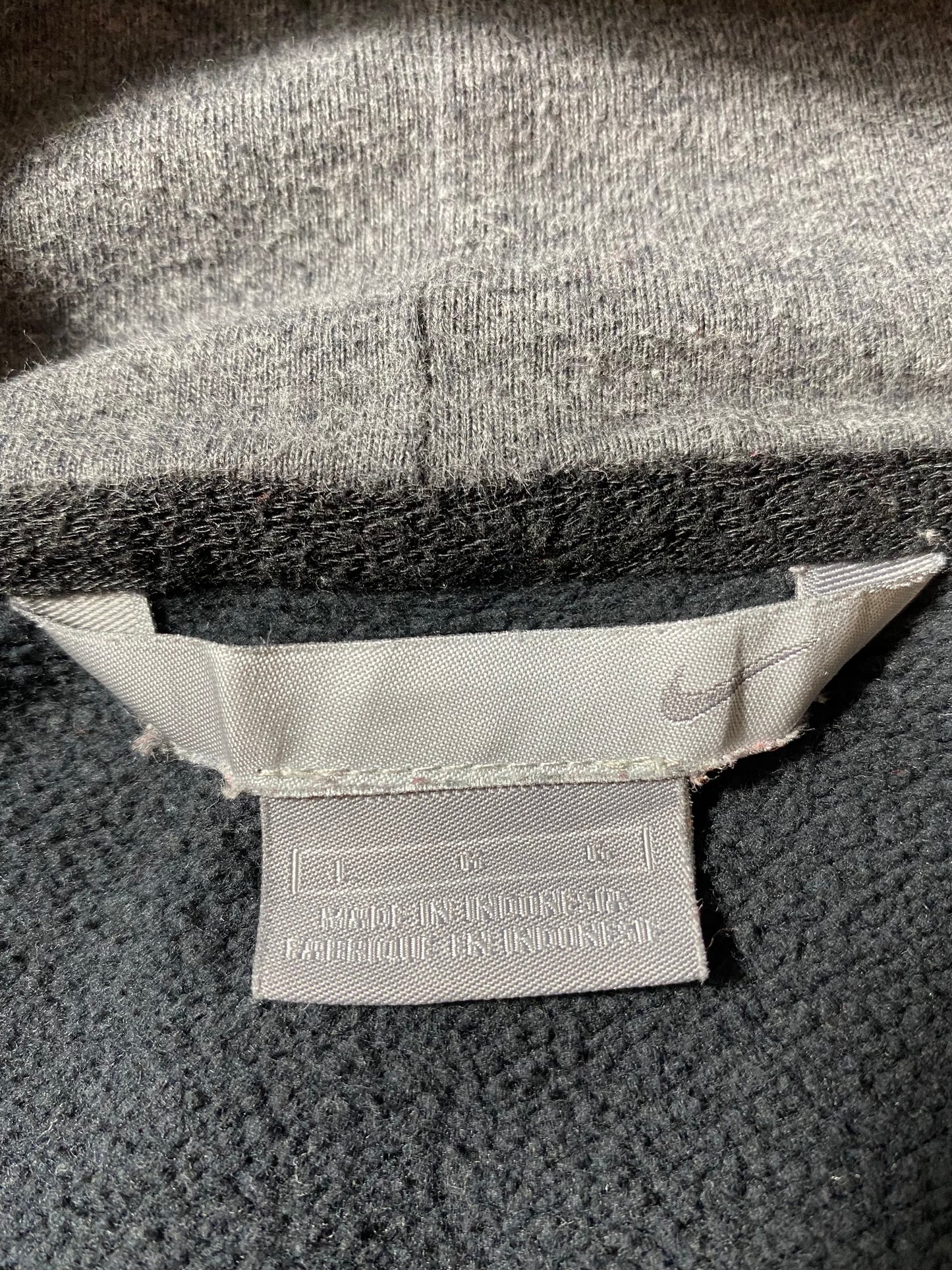 00’ NIKE MINI SWOOSH Size L Vintage Hoodie Sweat-shirt / K2312