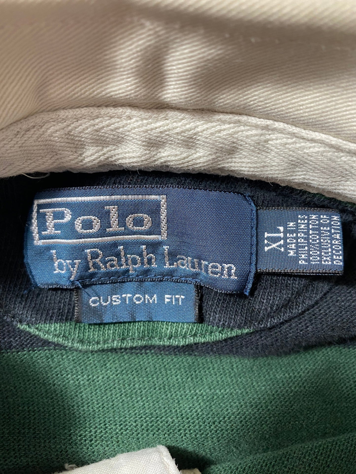 Vintage POLO RALPH LAUREN Size XL Rugby-Shirt / E415