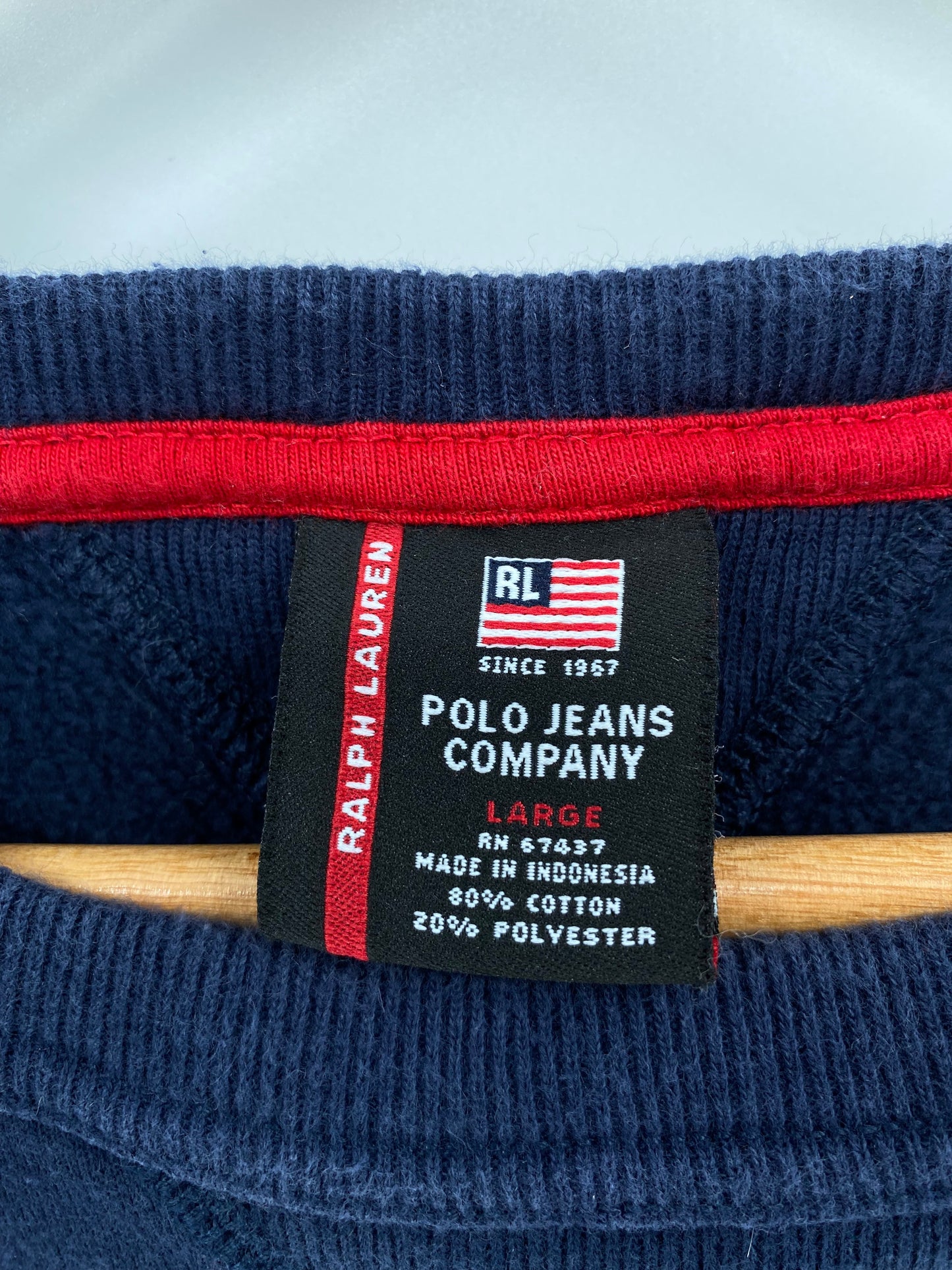 90’s POLO JEANS RALPH LAUREN Size L Vintage Sweat-Shirt / A4778