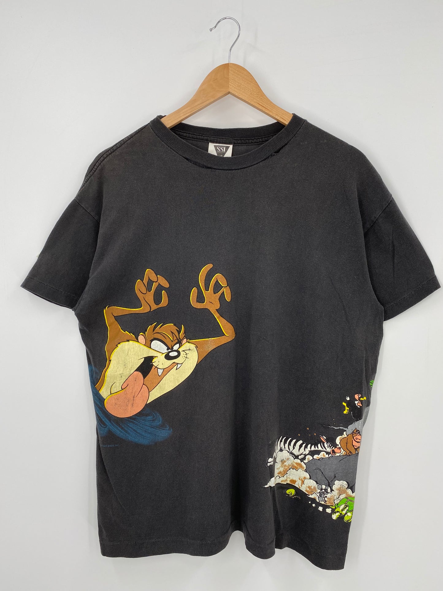 1999 LOONEY TUNES TAZ Size L Vintage T-Shirt / K3087