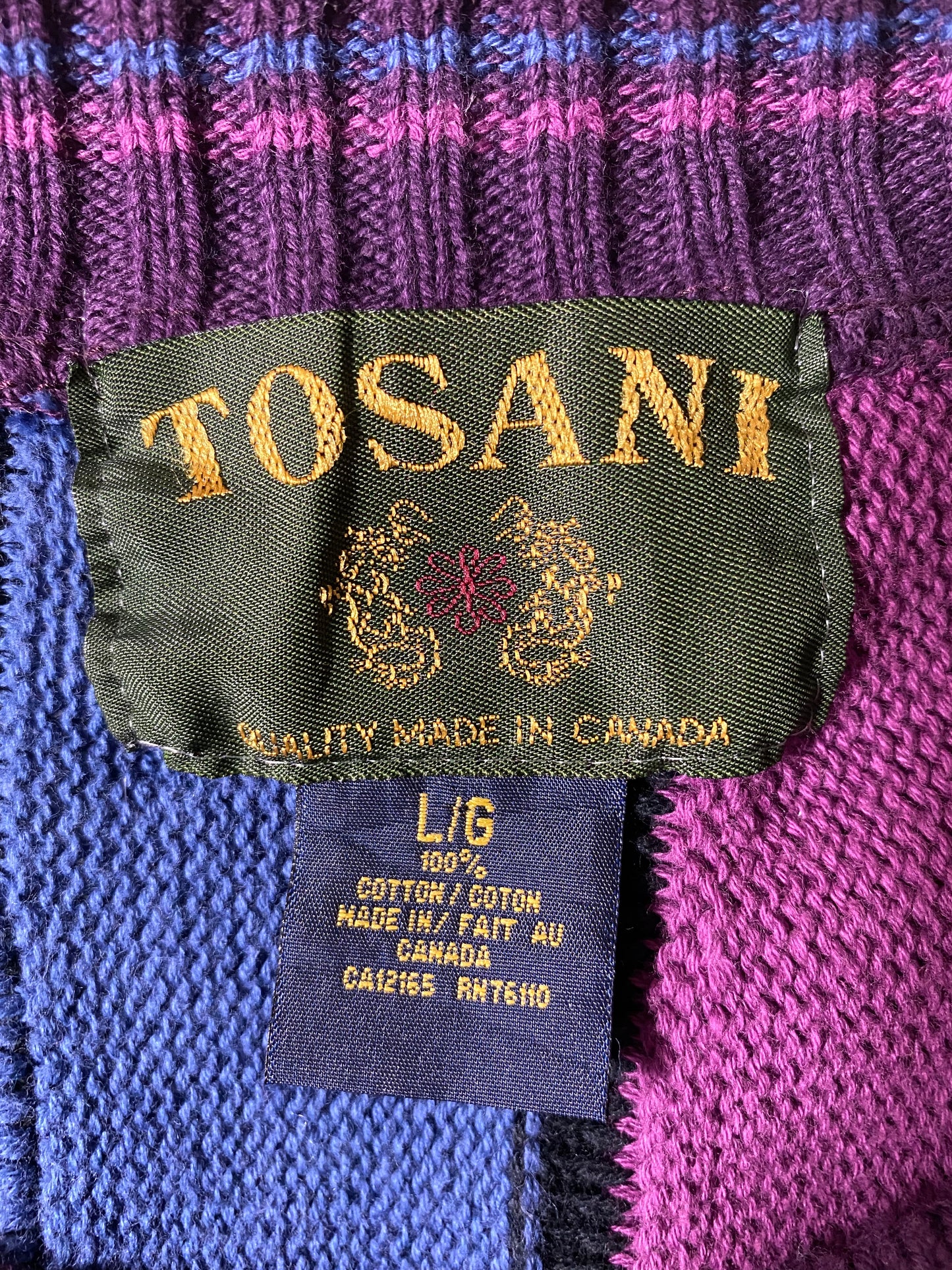 Vintage 3D COOGI- Style Size L Knit Sweater / K3688