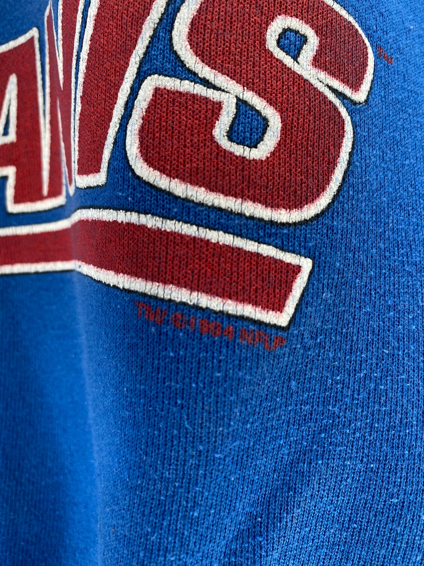 1994 NEW YORK GIANTS MADE IN USA Size L/ XL Vintage NFL Sweat shirt / K50