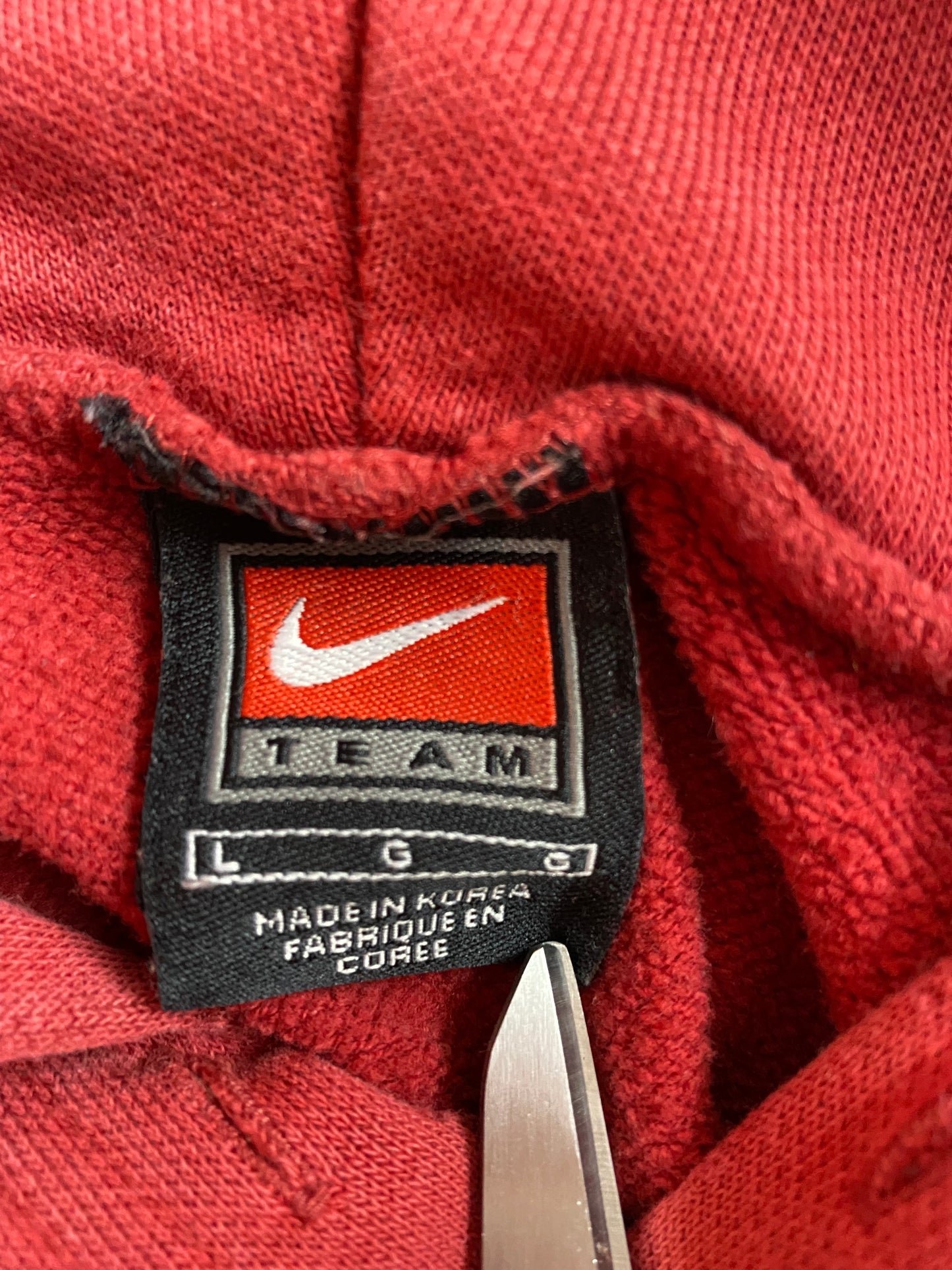 00' NIKE ALABAMA Made in USA Size L Vintage Hoodie Sweat-Shirt / K3733