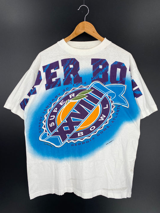 1994 SUPER BOWL Size No tag(Approx. XL) Vintage NFL T-Shirt /9964