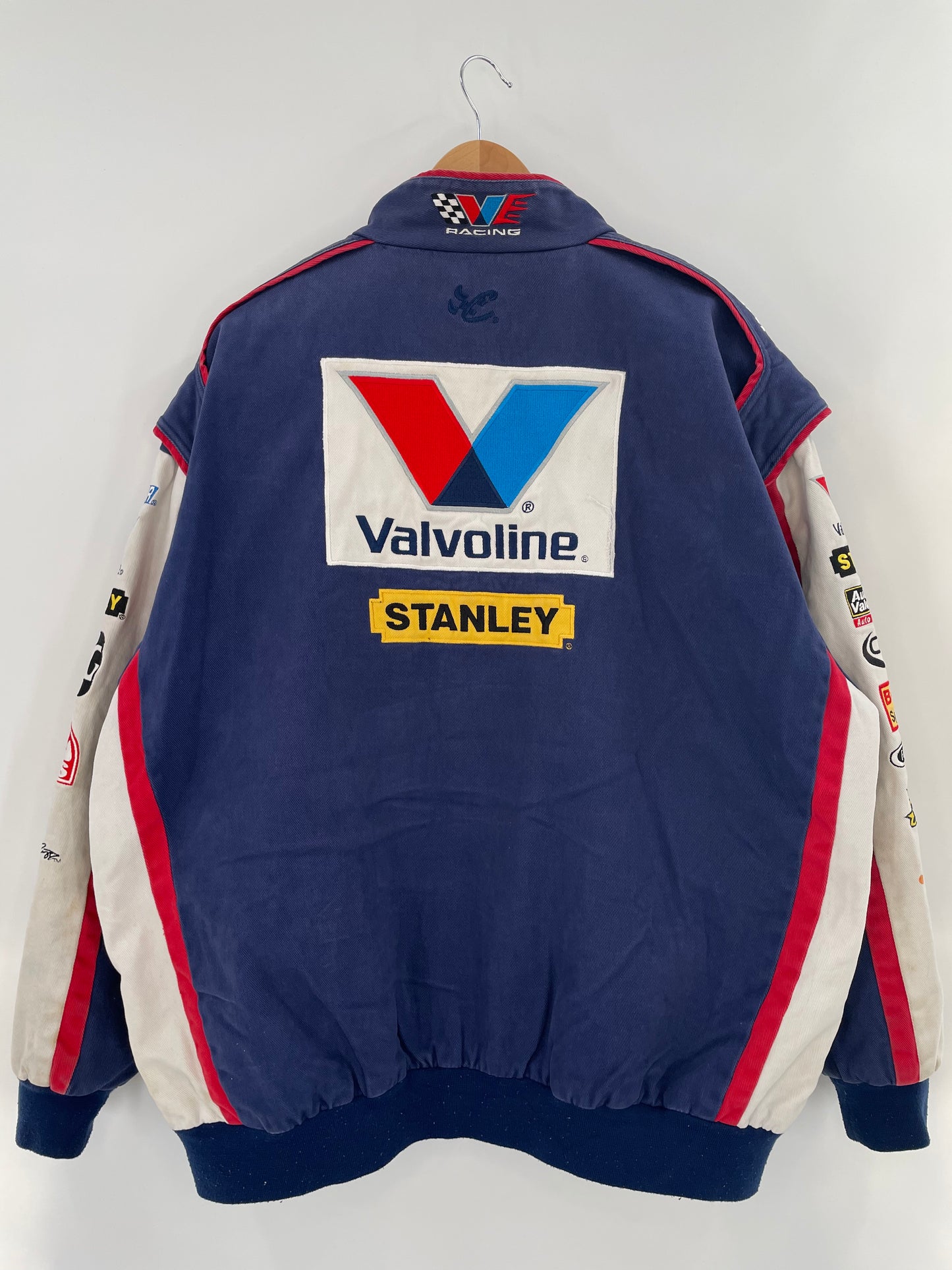Vintage NASCAR VALVOLINE Size XL Racing Jacket / k2371