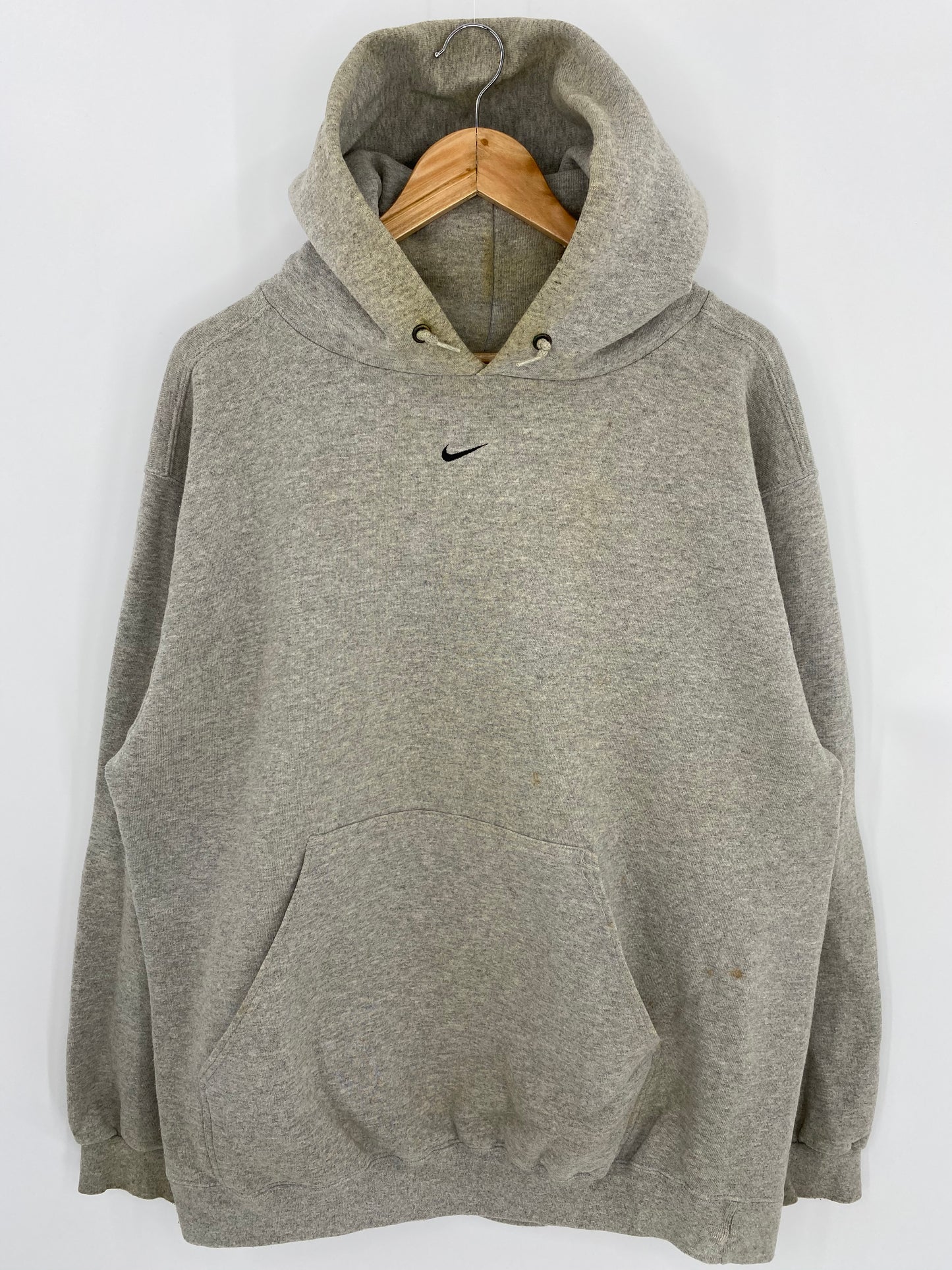 90’s NIKE Center Swoosh Made in USA Size L Vintage Hoodie Sweat-shirt / 6901