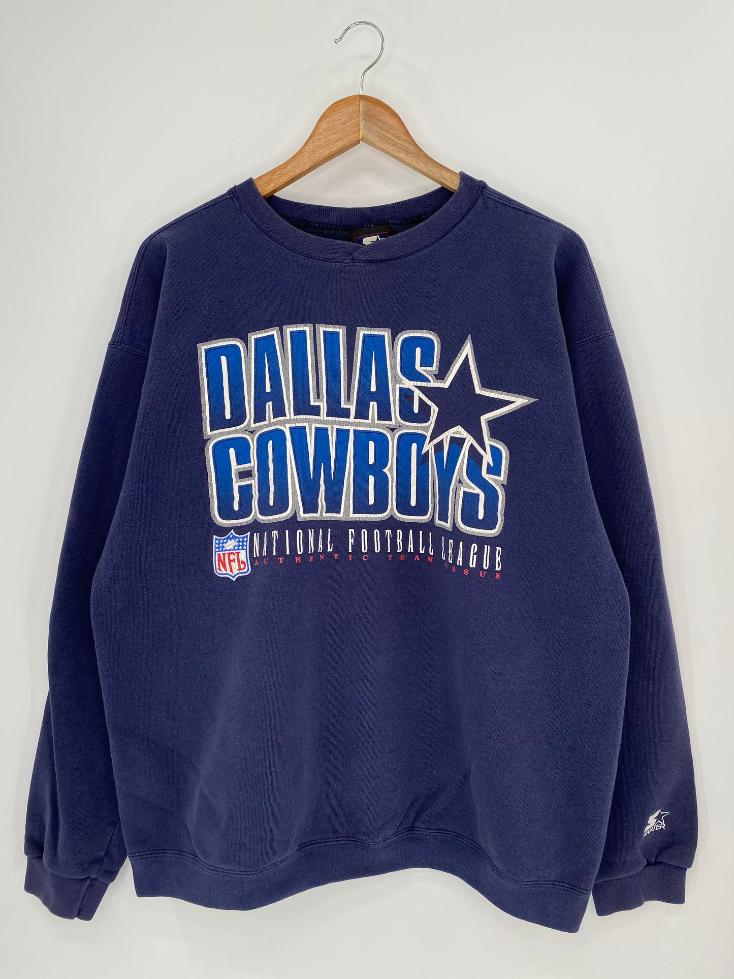 90’s STARTER DALLAS COWBOYS Made in USA Size L Vintage NFL Sweat-shirt / 8560