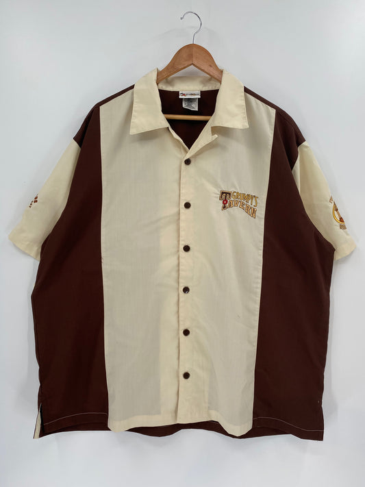 00' DISNEY GRUNPY Size XL Vintage Bowling Short sleeve-shirt / k1138