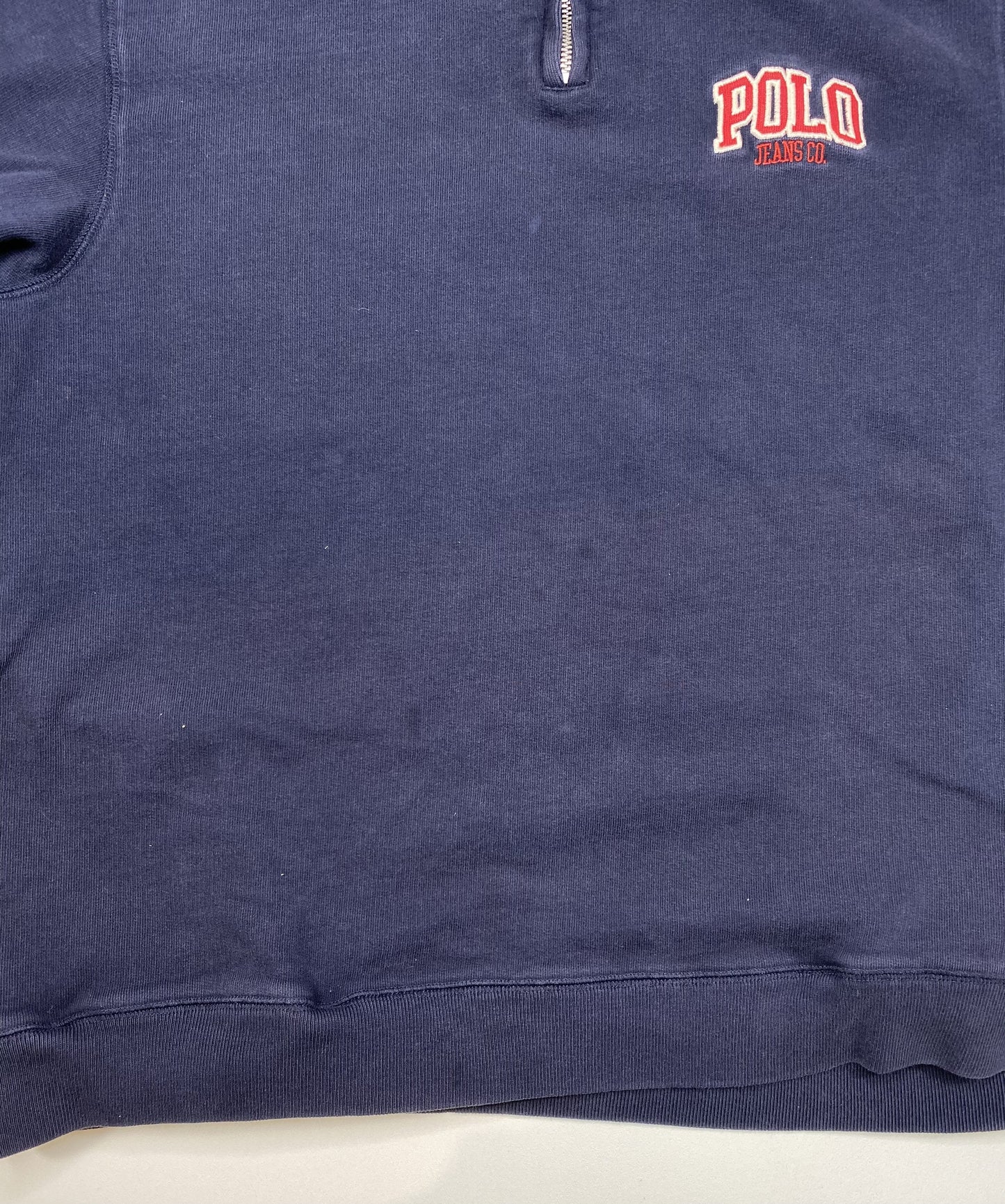 Vintage POLO JEANS RALPH LAUREN Size L Half-Zip Sweat-Shirt / A9224