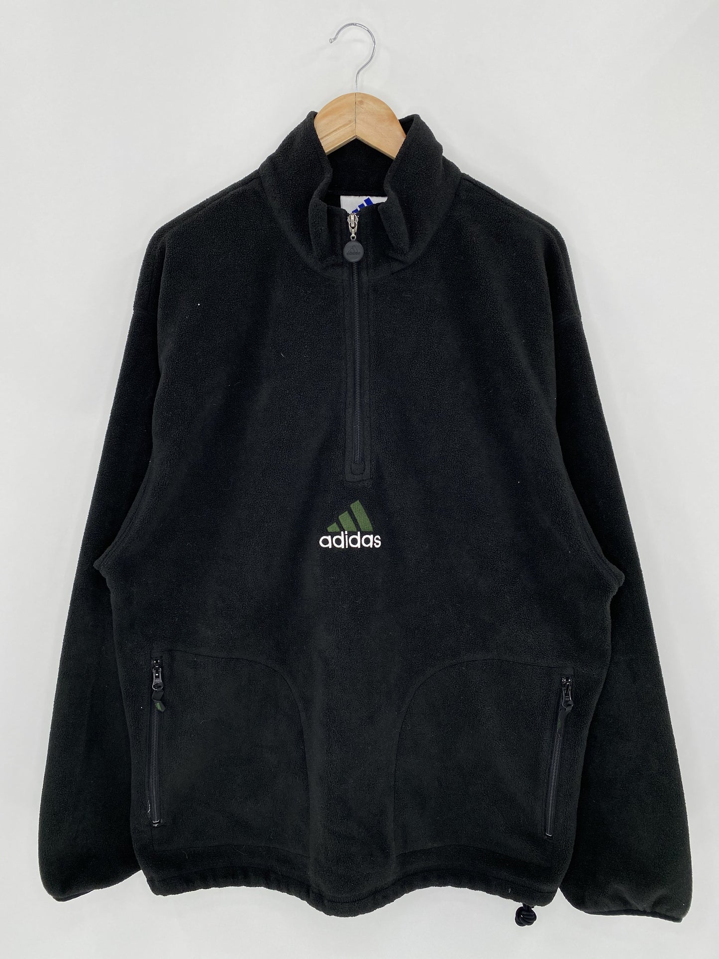 90’s ADIDAS Size XL Vintage Fleece-Jacket / k4935