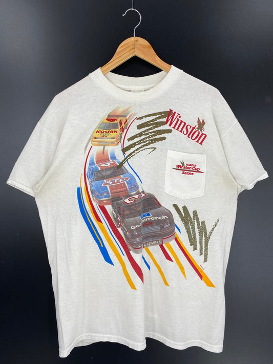 1992 NASCAR WINSTON CUP Made in USA Size XL Vintage Racing T-shirt / K9954