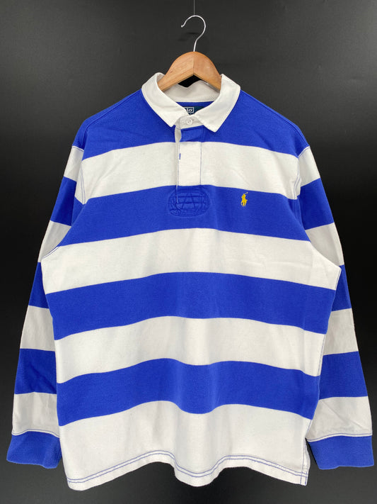 00' POLO RALPH LAUREN Size XL Vintage Rugby-shirt / k392