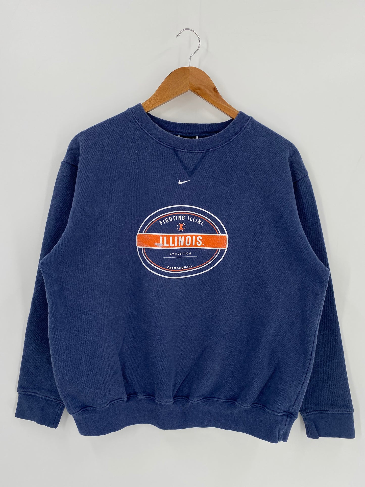 00’ NIKE ILLINOIS Size M Vintage Sweat-Shirt / K684