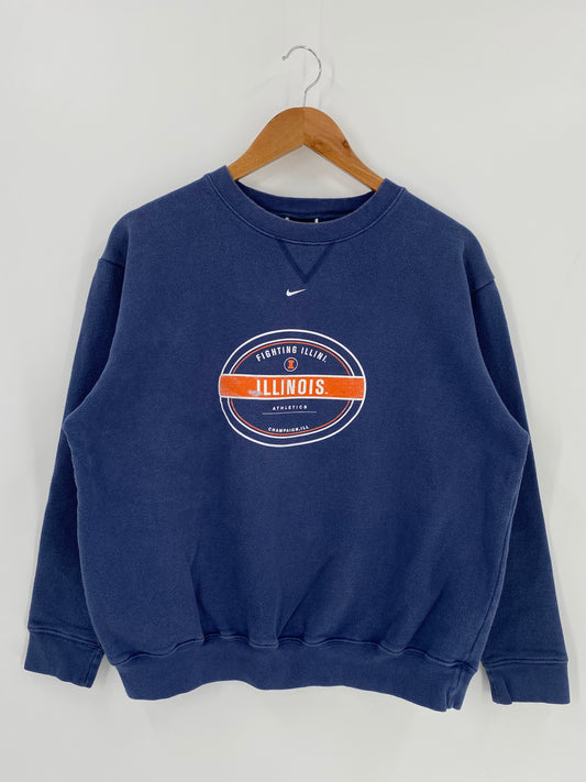 00’ NIKE ILLINOIS Size M Vintage Sweat-Shirt / K684
