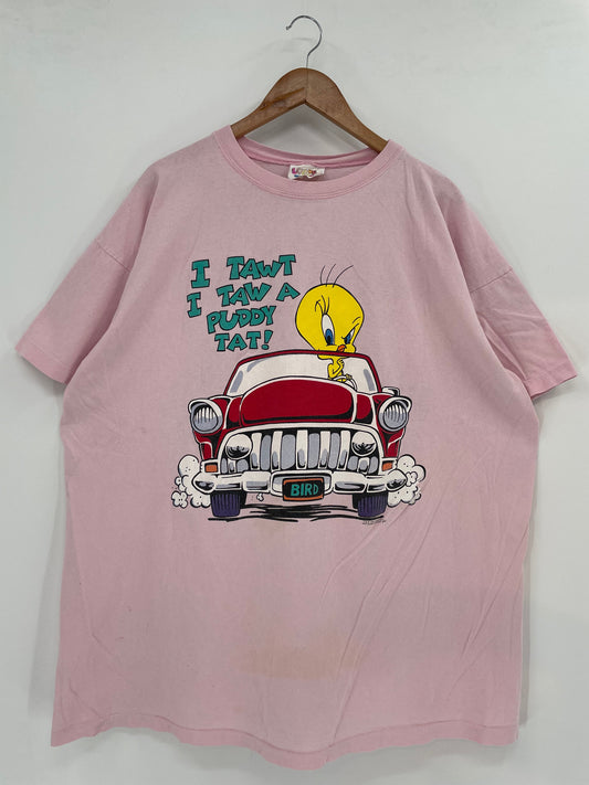 1994 LOONEY TUNES TWEETY Size Approx.XXL Vintage T-Shirt / A3490