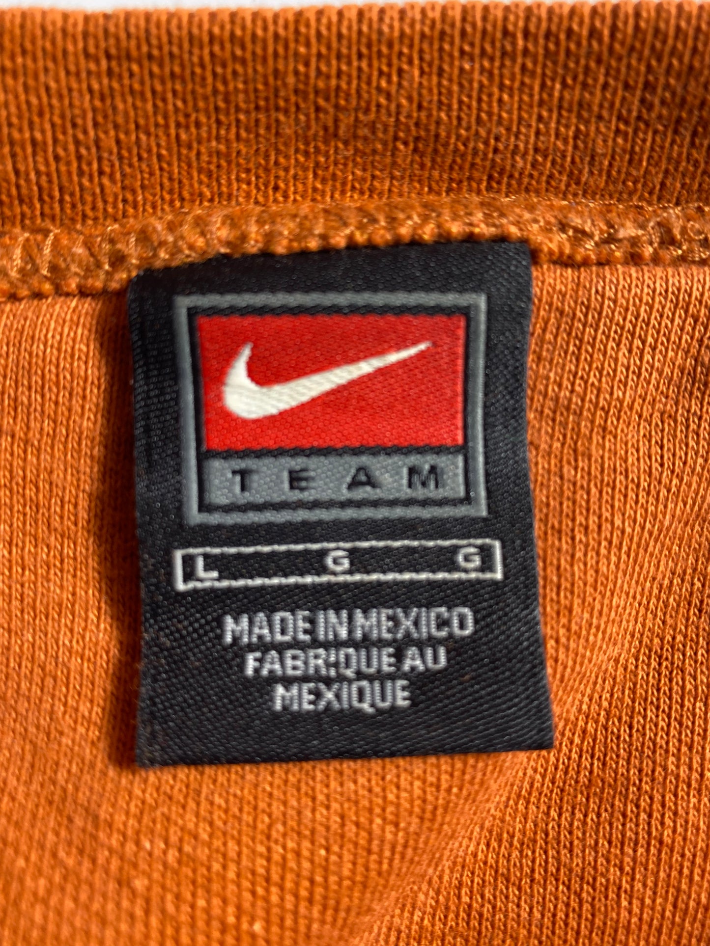 00' NIKE TEXAS Size L Vintage Sweat-Shirt / K3945
