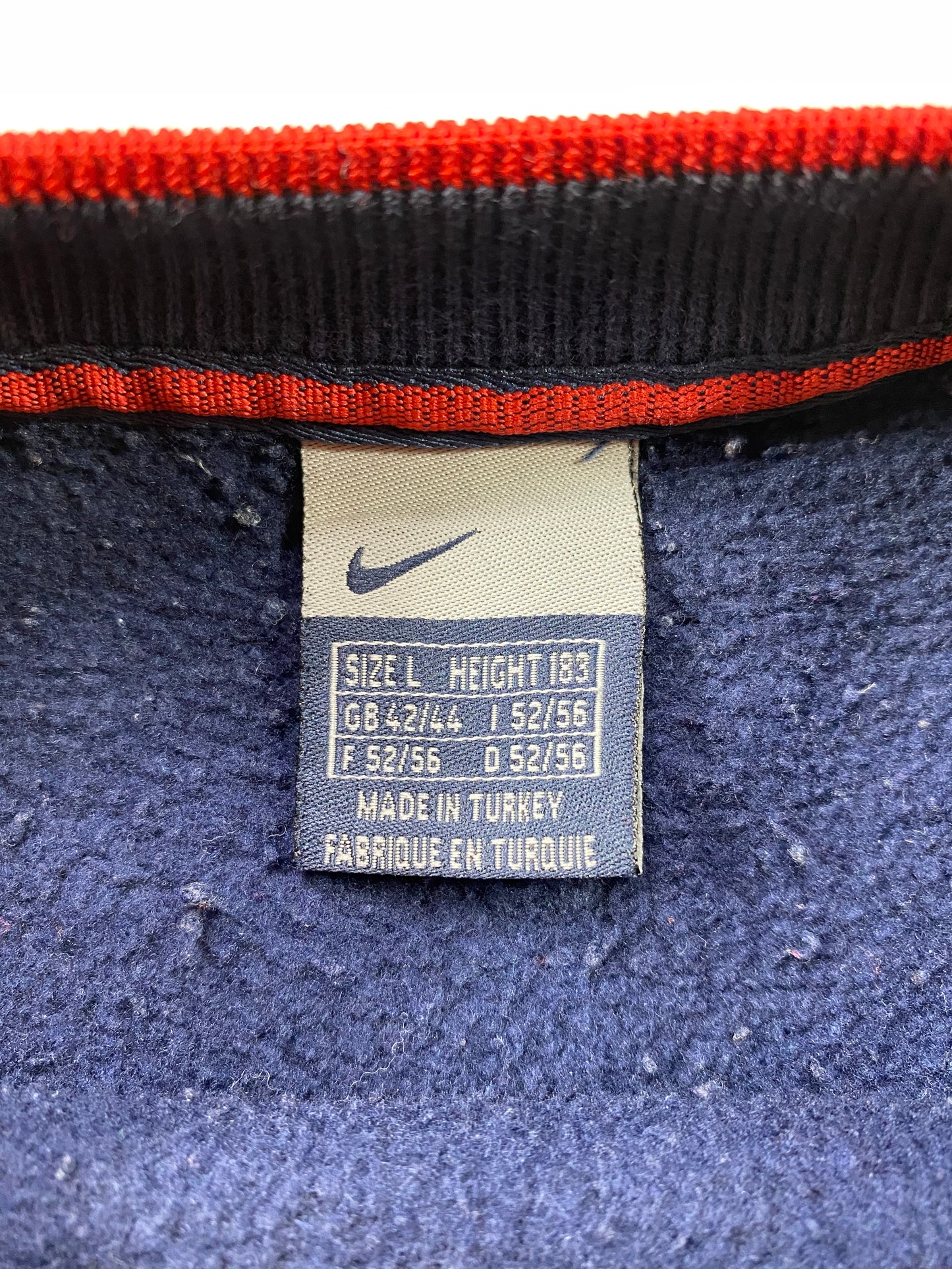 00’ NIKE ATHLETIC EURO Size L Vintage Sweat-shirt / 6387