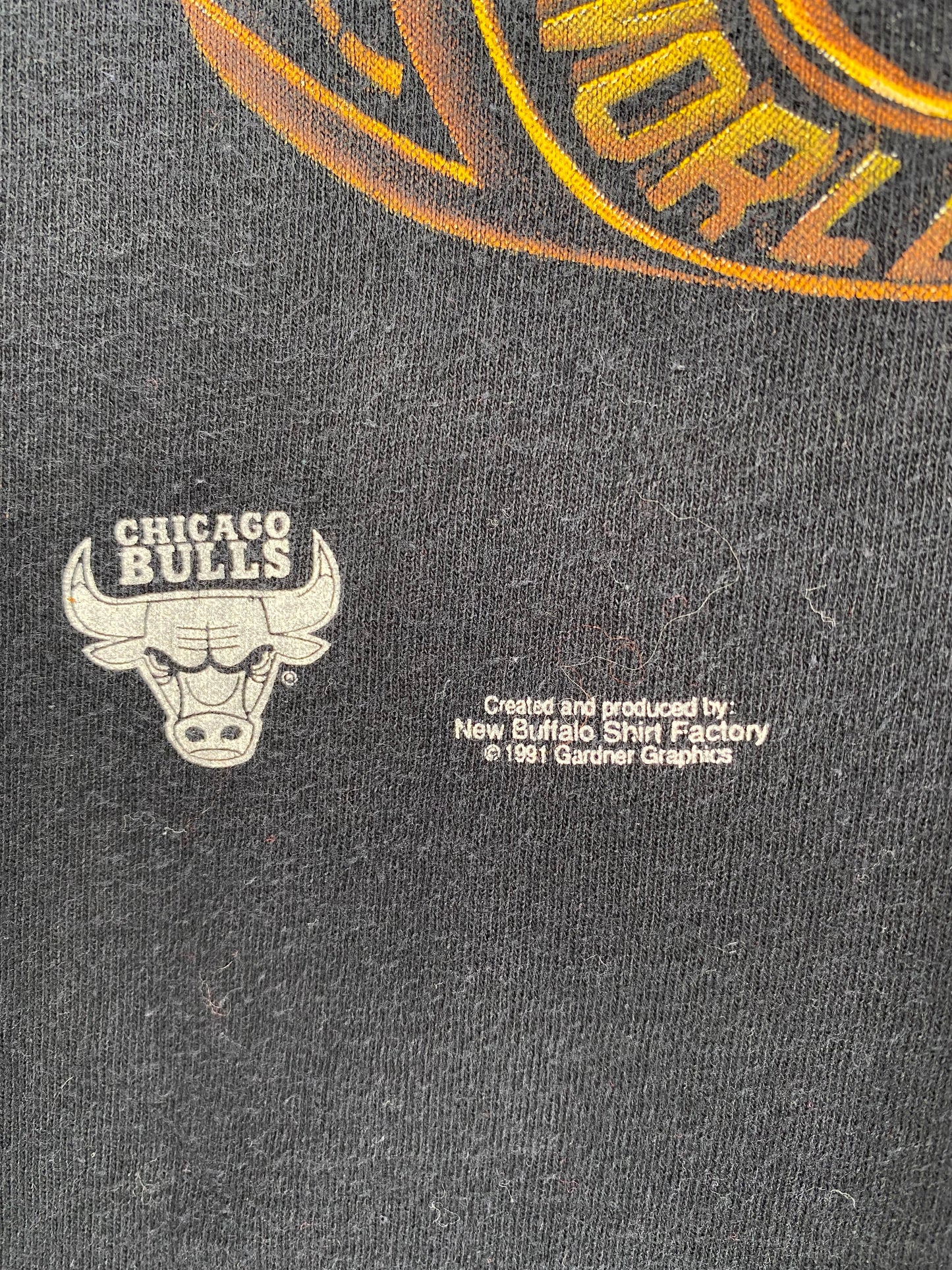 1992 SALEM x CHICAGO BULLS Made in USA Size Ladies (Approx.S) Vintage NBA T- shirt / A333