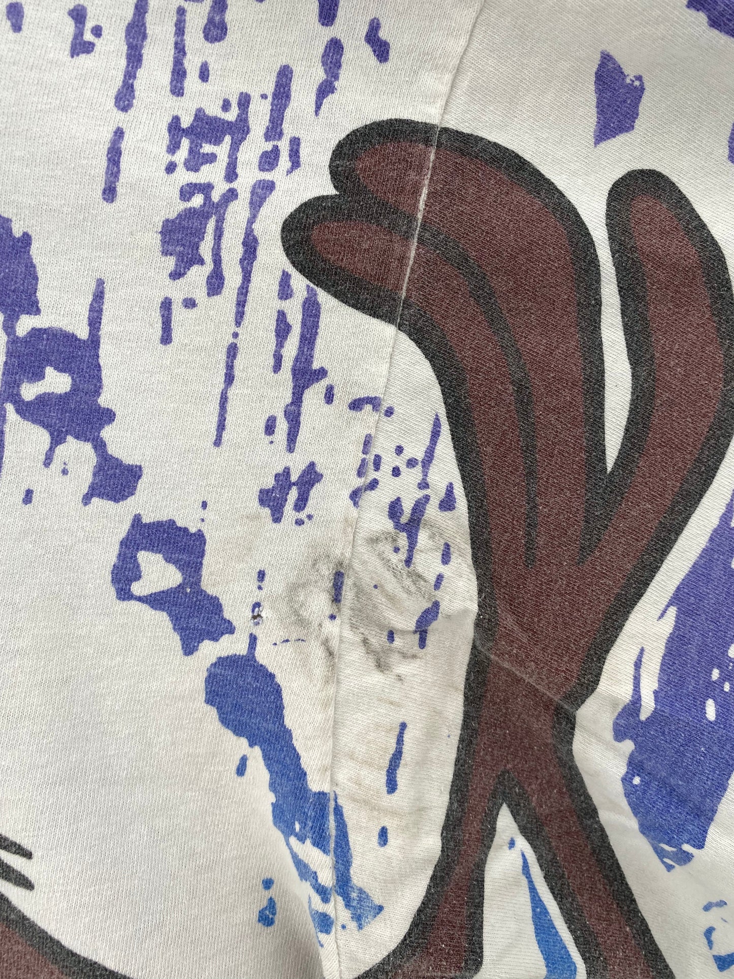 1993 LOONEY TUNES TAZ No tag Approx. Size XL Vintage T-Shirts / A2601