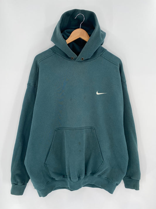 90’s NIKE Mini Swoosh Size XL Vintage Hoodie Sweat-shirt / 8974