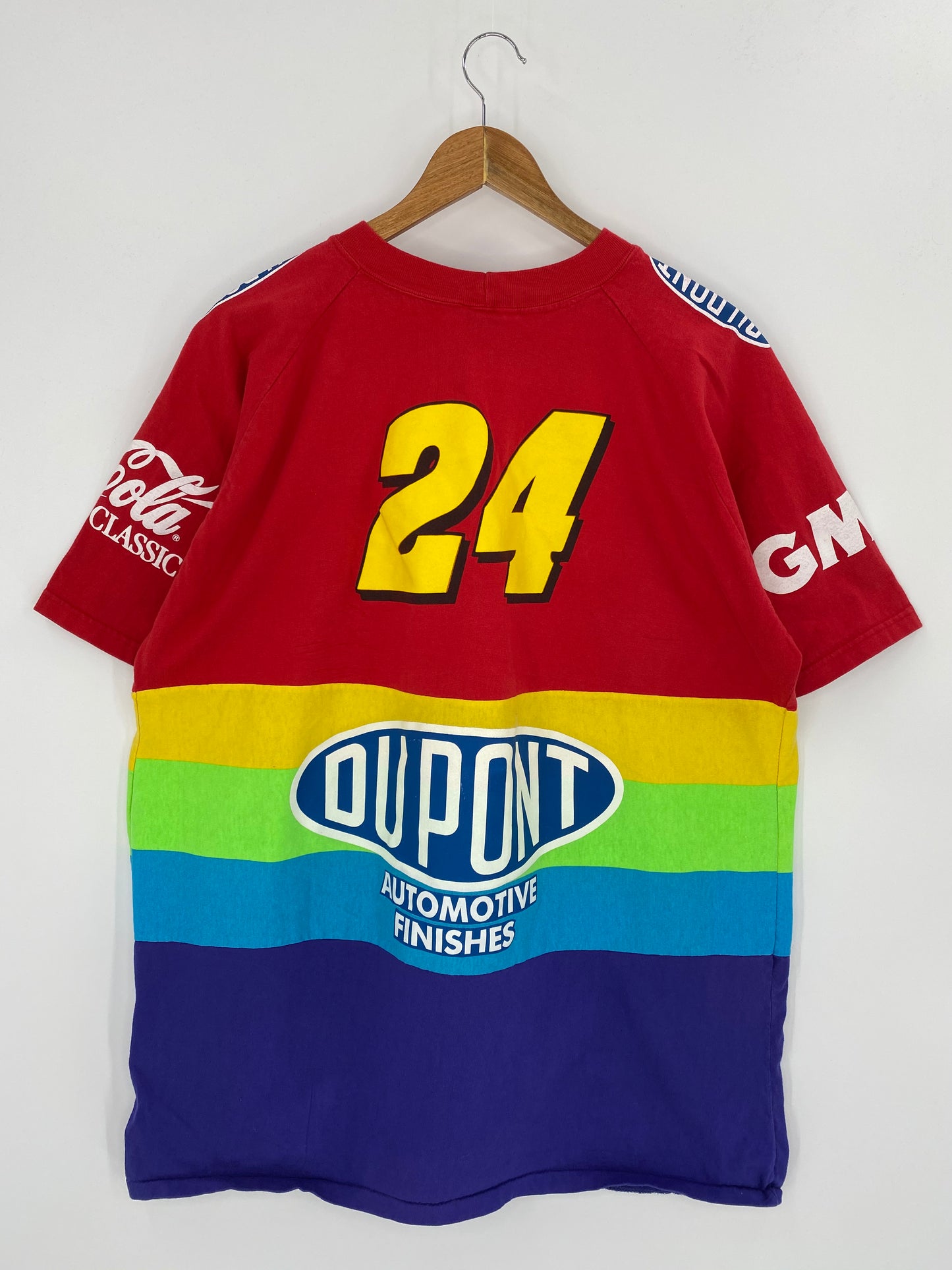 1995 NASCAR DU POINT WINSTON CUP Made in USA Size XXL Vintage Racing T-shirt / 7991