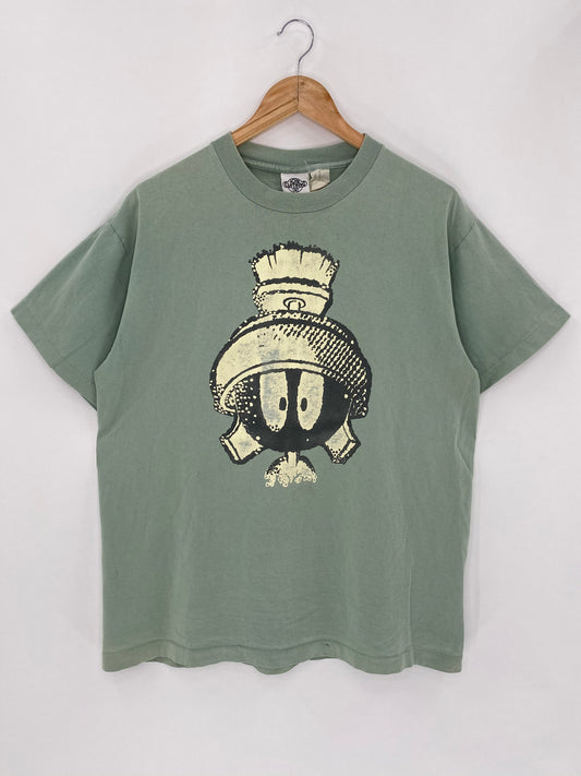1991 LOONEY TUNES MARVIN THE MARTIAN Made in USA Size XL Vintage T-Shirt / 5617