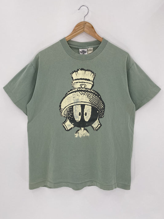 1991 LOONEY TUNES MARVIN THE MARTIAN Made in USA Size XL Vintage T-Shirt / K4858