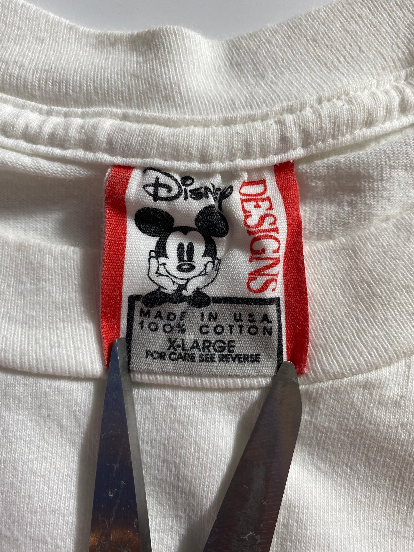 90’s DISNEY Mickey Made in USA Size XL Vintage T-Shirt / A1716